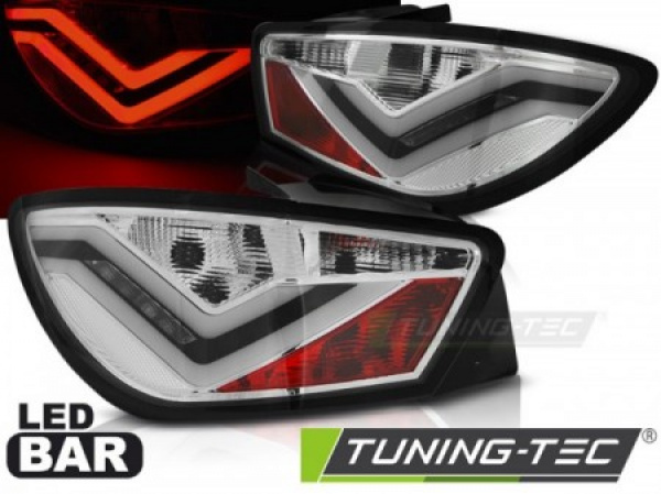 LED Lightbar Design Rückleuchten für Seat Ibiza 6J (3-Türer) 08-12 chrom